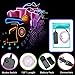 ZITRADES EL Wire Neon Lights White 15ft, Portable Neon Glowing Wire with Battery Pack for Parties, Halloween, Blacklight Run, DIY Decoration (15ft, White)