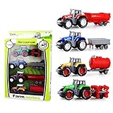 Coolplay 1:64 Die Cast Slide Farm Tractor Cars Toys Play Vehicle Set