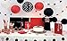 Bobee Black and White Paper Garland Party Decorations, 14 feet pre-Sewn Single Strand of 58 dots