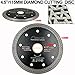 SHDIATOOL 4 1/2 Inch Mesh Turbo Diamond Blade Cutting Granite Marble Ceramic Tile Brick