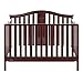 Graco Solano 4-in-1 Convertible Crib With Mattress, Espresso, Converts to Toddler Bed Day Bed or Full Bed, Three Position Adjustable Height Mattress (Premium Mattress Included)
