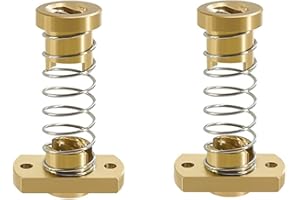 3DMAN T8 Anti-Backlash Spring Loaded Nuts Elimination Gap Nut Z-axis for 3D Printer Ender3 CR10 Series and Tornado CNC Machine 8mm Acme Threaded Rod Lead Screws (2pcs)