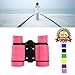 Rayhee Rubber 4x30mm Toy Binoculars for Kids - Bird Watching - Educational Learning - Hunting - Hiking - Birthday Presents - Gifts for Children - Outdoor Play (Pink)