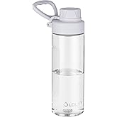 OLDLEY Water Bottles 20oz BPA Free Tritan Water Bottle with Carry Handle and Spout Lid, Leakproof Kids Water Bottle for Home,Travel, School, Outdoors, Transparent