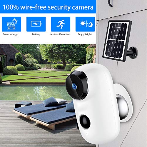 SDETER Solar Panel Power Supply for Wireless Outdoor Rechargeable Battery Powered IP WiFi Security Camera A3