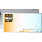 JC-LGL 2x4 LED Flat Panel Light,Selectable 5CCT,0-10V Dimmable,9360LM,2Pack | 3000K/3500K/4000K/5000K/6500K, 30W/40W/50W/60W/72W, 2x4FT LED Drop Ceiling Fixture for Office, Commercial, School, ETL Listed