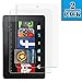 Zaneeta 9H Hardness HD Clear Tempered Glass Screen Protector for Fire HD7, (2 Pack)