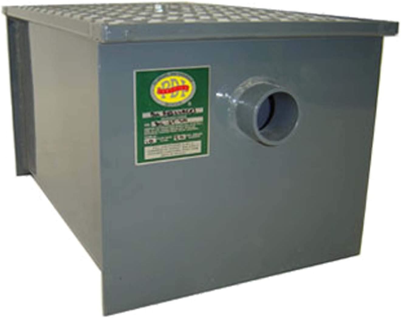 John Boos GT-8 Carbon Steel Grease Interceptor, 14.2" Long by 11.2" Tall by 10.5" Wide, 8 lbs Grease Capacity