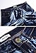 FEESON Men's Straight Leg Slimming Fit Distressed Loose Denim Jeans Dark Camo 010 W38