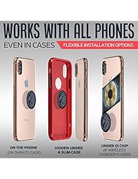 Universal Car Phone Mount Magnetic - Reliable iPhone Car Mount for Any Smartphone or GPS - Truly One-Handed Cell Phone Holder for Car Dashboard