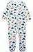 Baby Boys Footed Pajama - 100% Cotton Zip Front Dinosaurs Bodysuit 12 Months