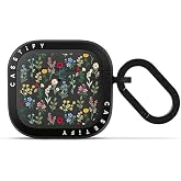 CASETiFY Bounce Case for AirPods 4/5 - Charcoal | Anti-Scratch | Shockproof | Spring Botanicals