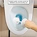 TOPSKY Toilet Brush, Compact Slim Toilet Brush Holder with Strong Bristles for Bathroom Cleaning, White (T2-2pack)