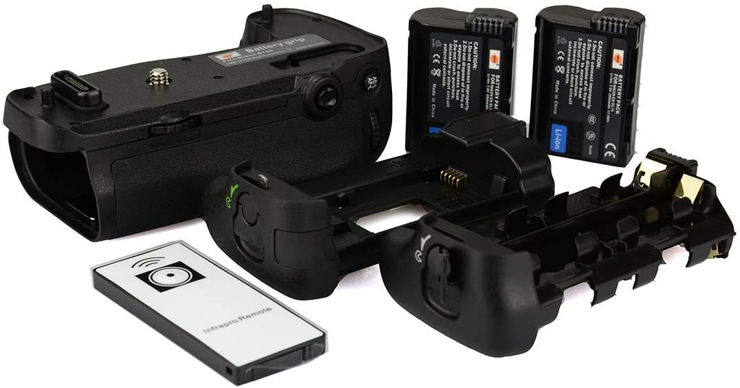 DSTE® Pro IR Remote MB-D16 Vertical Battery Grip + 2x EN-EL15 for Nikon D750 SLR Digital Camera