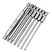 7pcs SAE Ball End Hex Screwdriver Bit Set Hex Head Allen Wrench Drill Bit Set 5/64-5/16 Inch Magnetic 1/4 Inch Hexagonal Shank 100mm Long