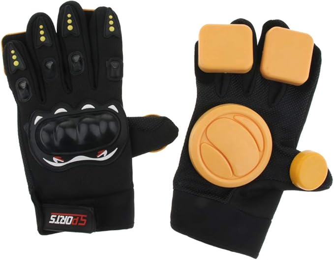 IPOTCH Professional Grip Longboard Skateboard Downhill Sliding Gloves