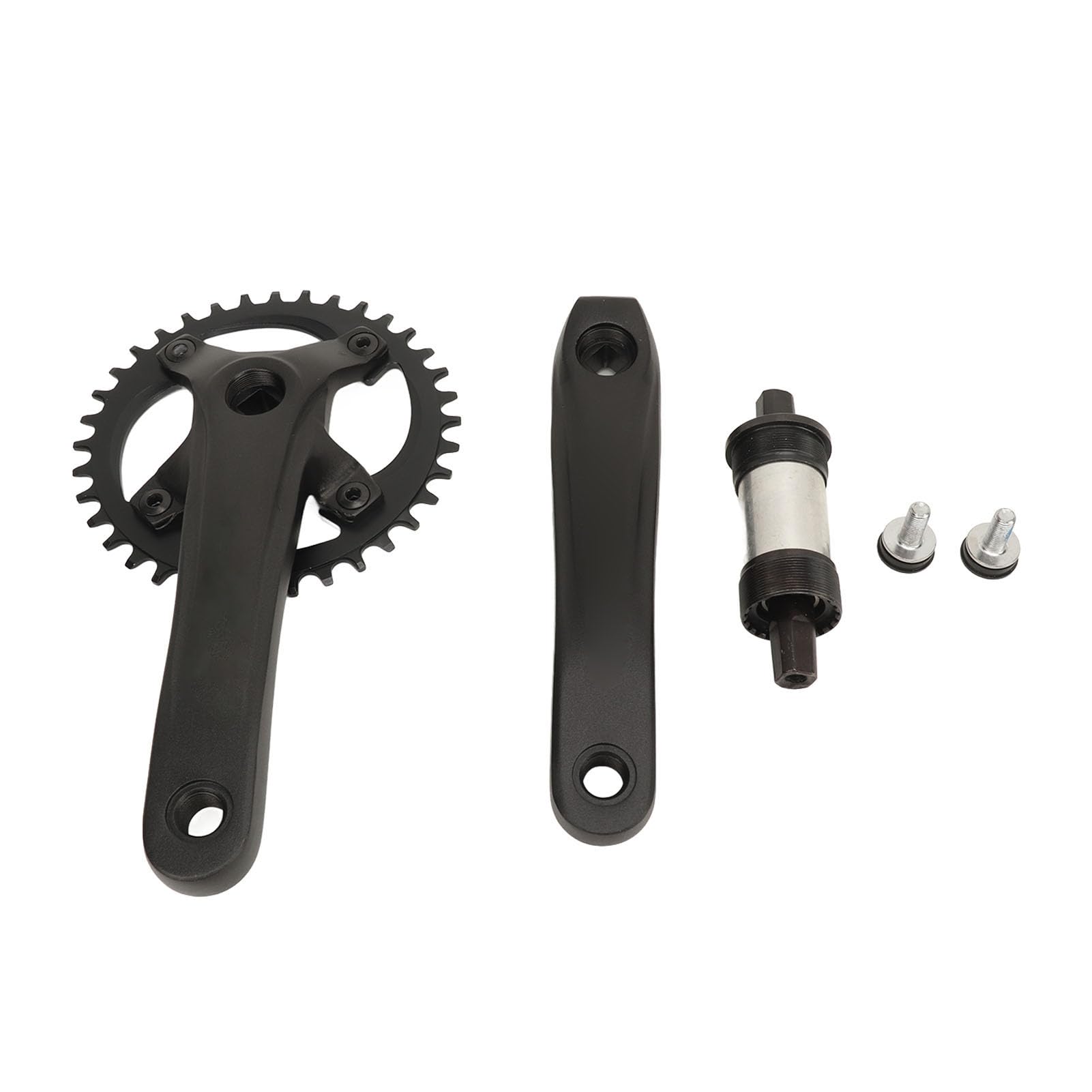 Fabater Bicycle Crankset 104mm BCD Square Tapered Crankset Mountain Bike Crankset for Road Bike