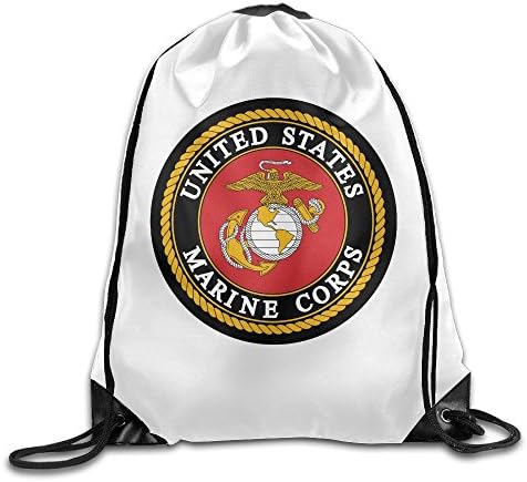 Drawstring Bag US Marine Corps Travel Sports Daypack Portable Backpack