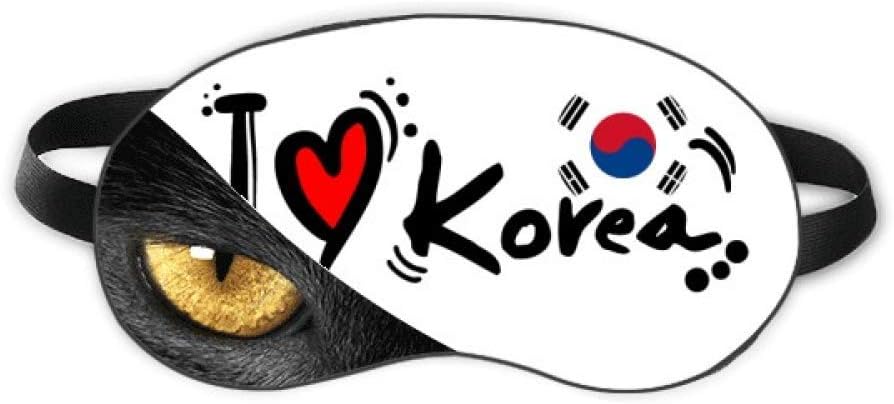 Amazon 私は韓国語の旗のイラストの愛の愛の心 休み目の遮光美容眼帯 Beauty Gift アイピロー アイマスク