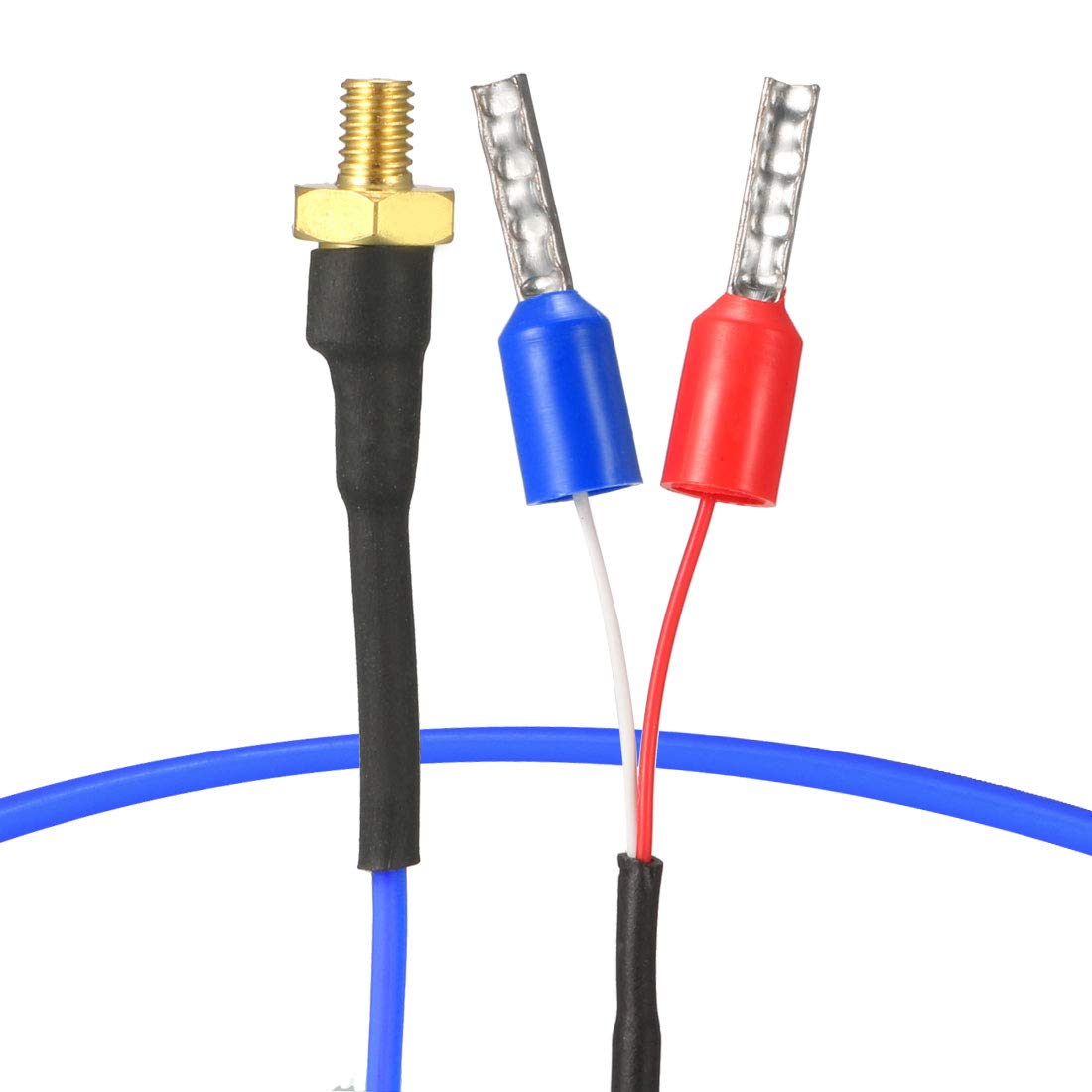 sourcing map Thermocouple K Type, 0-260C M4 Screw Temperature Sensor Probe 0.4ft for 3D Printer