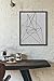 Mid-century Art Print (Unframed), Geometric Art, Abstract Art Poster, Modern Art, Cafe, Industrial, Loft, Wire Art, Black and White, 8x10
