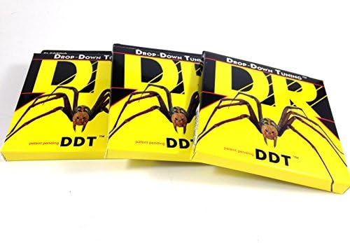 DR Guitar Strings 3 Pack Electric DDT Drop Down Tuning 13-65 Mega Heavy