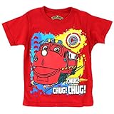 Chuggington Boys Short Sleeve Tee (2T, Red Chug Chug Chug)
