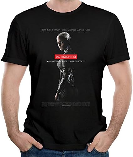 Men's Film Ex Machina Poster Ava Alicia Vikander T-shirt XXL Black