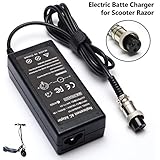 New 24V Electric Scooter Battery Charger for Razor E100 E150 E300 E200 E175 E125 E225 E325 E350 E400 E500 PR20 MX350 ZR350, Dirt Razor Quad Bike, Pocket Mod, Dirt Rocket, Pocket Rocket 3-Prong Inline