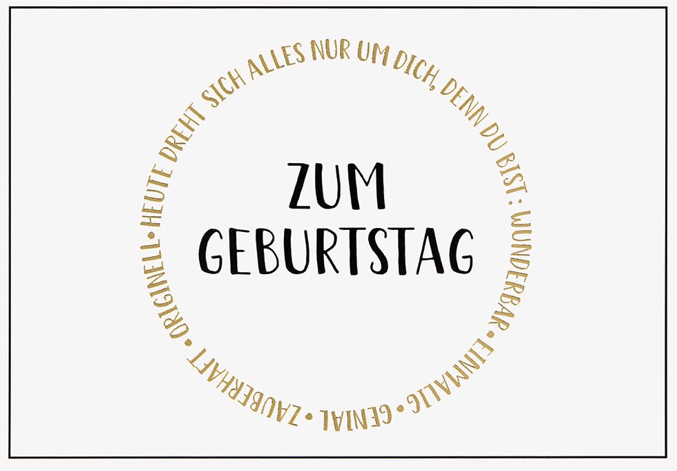 Lifestyle Birthday Card, Text Card, 11.6 x 16.6 cm