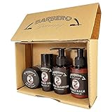 Barbero Grooming Beard Care Kit 4 pcs - Oil, Balm, Shampoo, Wax