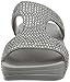 FitFlop Women's Rokkit Slide, Silver Nova, 7 M US