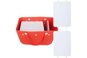 Raymall 2pcs Divider Tray for Bogg Bag, ABS Plastic Beach Bag Divider Tray for Bogg Tote Bags, Divides for Bogg Bag Accessories Inserts Compatible with Original XL Size Bogg Bag Divider Tray (White)