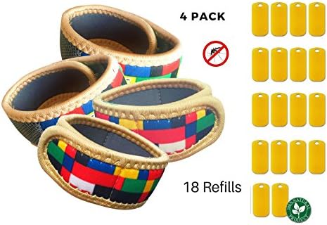 Mosquito Repellent Bracelets All Natural Bug Insect Repeller Indoor Or Outdoor For Adults and Children -30 days of Protection From Mosquitoes And Insects. GRIPPIE