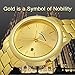 Gold Watch,Mens Gold Watch,Elegant Waterproof Analog Quartz Watch