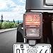 E-cowlboy Tail Light Cover Trim Guards Protector USA Flag for Jeep Wrangler JK JKU Sports Sahara Freedom Rubicon X & Unlimited 2007-2018 (Pack of 2)