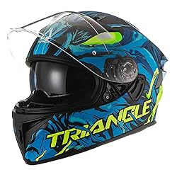 TRIANGLE Dual Visor Full Face Motorcycle Bike