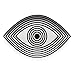 Now House by Jonathan Adler Wink Trinket Tray, Black and White