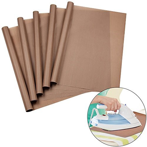 URGEAR PTFE Teflon Sheets for Heat Press Transfers, 100 Non Stick Heat