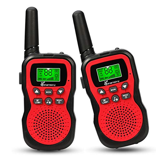 Toys for 3-12 Year Old Boys, Girls, Teen Gifts, Vansky Walkie Talkies For Kids Teen Boy Gifts Birthday (Red, 2 Pack)