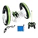SainSmart Jr. Stunt Car Tumbling Car Two Wheels RC Jump Car, 2.4Ghz Remote Control Vehicles with LED Headlights, Double Sided Tumbling and Extreme High Speed Rotating (Green)