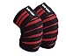 WOD Wear Professional Heavy Duty Knee Support Compression Wraps (Pair) Elastic Velcro for Weightlifting, Powerlifting, Cross-Training, Fitness, Unisex, 72 Inches
