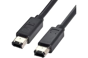 chenyang FireWire IEEE 1394 6 Pin to 6Pin FireWire 400 to 400 6-6 ilink Cable 1.8m Black
