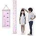 Growth Chart, DodoBee Growth Chart for Kids, Protable Wood Frame Fabric Canvas Growth Chart for Classroom, Easy to Install & Remove Kids Growth Chart, Growth Chart for Boys and girls (7.9 x 79 in)
