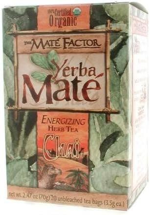 Yerba MateThe Mate Factor Orrganic Yerba Mate, Chai, 24 ea