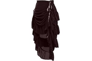 GRACEART Women's Victorian Steampunk Skirt Pirate Costume Burlesque