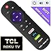 1-clicktech IR Remote Replacement for Smart TV with Updated 6 Shortcuts (TCL Remote)