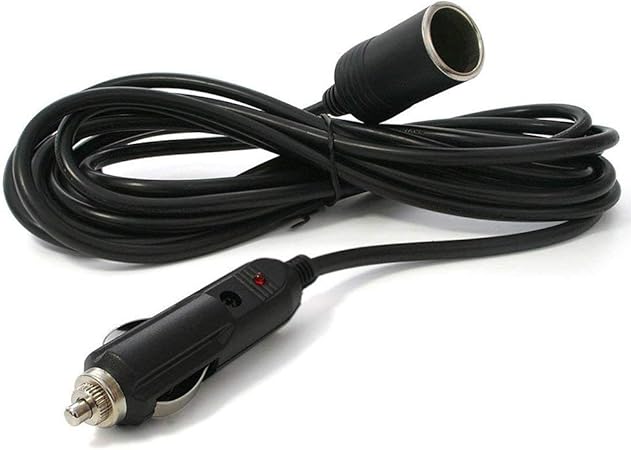 Amazon シガーソケット 延長ケーブル 3m Dc電源 12v 24v 車用 シガーライター延長コード 延長プラグ 急速充電 ソケット Led指示ライト付き シガーアダプター用延長コード ブラック 3m バッテリーケーブル 車 バイク