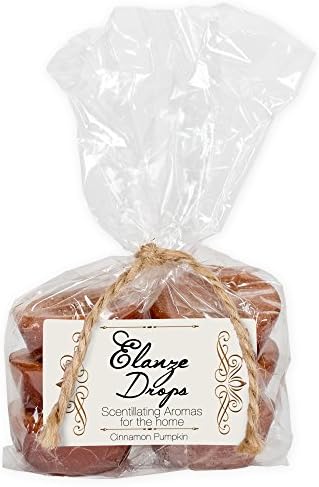 Cinnamon Pumpkin Elanze Scented Candle Wax Drops in Gift Bag - 6 pack