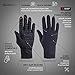 TrailHeads Womens Running Gloves - Touchscreen Gloves - Running Accessories for Women Winter - Hiking, Biking, Sports - Solid Black (Medium)
